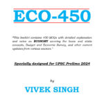 Eco-450 For UPSC Prelims By Vivek Singh Printed Notes 2024