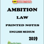 Law Optional Printed Notes 2019 By Ambition Ias