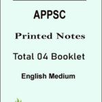 Andhra Pradesh APPSC Printed Notes Total 04 Booklets English Medium 2022