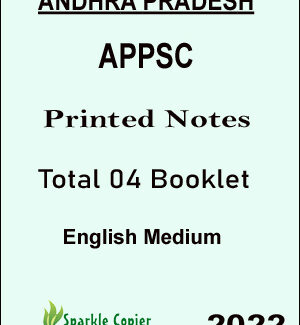 Andhra Pradesh APPSC Printed Notes Total 04 Booklets English Medium 2022