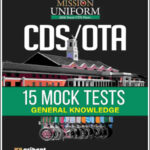 Arihant Publication CDS /OTA Chapterwise  General Knowledge 15 Mock Test  English Medium