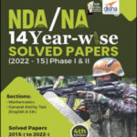 Disha Publication NDA/ NA 4th Edition Phase I& II 14 Year-Wise Solved Papers - 2015-1 To 2022-1 English Medium Original Book