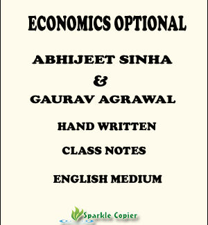 Economics Optional Handwritten Class Notes By Abhijeet Sinha Sir And Gaurav Agrawal Sir English Medium