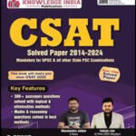Knowledge India Publication CSAT Solved Papers PYQ 2014-2024 Dharmendra Jakhar Original Book English Medium