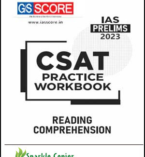 GS Score Reading Comprehension CSAT Prelims Practice WorkBook 2023 English Medium 