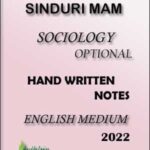Sociology Optional By Sinduri Mam For IAS & PCS Examination Hand Written Notes English Medium