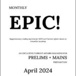 Forum IAS Monthly Prelims + Mains Epic Current Affairs April 2024 English Medium Printed Notes