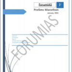Forum IAS Prelims Marathon Compilation For The Month Of January English Medium 2024