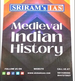 Medieval Indian History Printed Notes By Sriram IAS  English Medium 