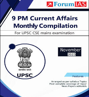 Forum IAS 9pm Compilation For The Month Of  November 2023 English Medium