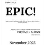 Forum IAS Monthly Prelims + Mains Epic Current Affairs November 2023 English Medium Printed Notes