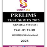 Sunya Ias GS Prelims Test Series Test 01 to 09 2025 English Medium