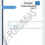 Forum IAS  Prelims Marathon Compilation For The Month Of July 2024  English Medium