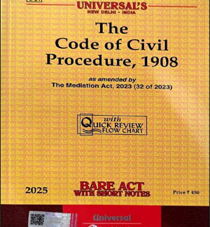 LexisNexis Universal’s The Code Of Civil Procedure, 1908 Bare Act Original Book 2025 Edition English Medium