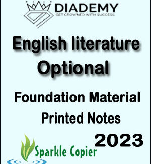 Diademy Ias English Literature Optional Foundation Material Printed Notes English Medium 2023