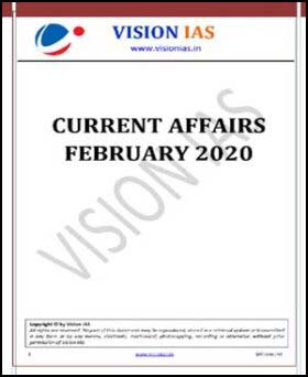 Vision Ias Monthly Current Affair Feburary 2020