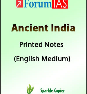 Forum IAS Ancient History Printed Notes English Medium