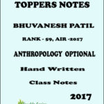 Anthropology Optional Class Notes By Bhuvanesh Patil Rank-Air 29 2017 English Medium