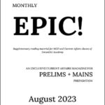 Forum Ias Monthly Epic Prelims + Mains August Current Affairs Magazine English Medium 2023