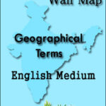 Geographical Terms Wall Map English Medium
