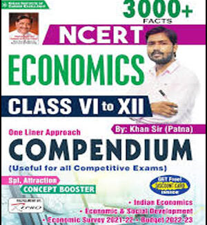 Ncert Economics Class VI to XII 3000+ Facts Kiran  One Liner Khan Sir Compendium English Medium