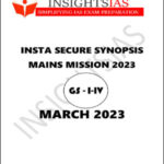 Insights IAS Mains Secure Synopsis March Printed Notes 2023 English Medium