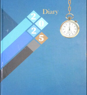 Executive Style Hard Bound Diary 2025 with Sunday Half Pages Regular Diary