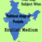 Political Of Punjab Subject Wise Wall Map English Medium