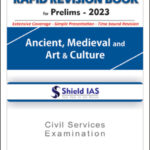 Shield IAS Ancient, Medieval and Art & Culture Rapid Revision Book English Medium B/W Printed Notes 2023