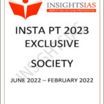 Insights IAS Insta PT Exclusive Society 2023 English Medium Printed Notes
