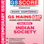 GS Score IAS Mains Sampoorna Indian Society 2023 English Medium Crash Course