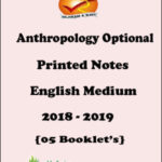 VAJIRAM AND RAVI ANTHROPOLOGY OPTIONAL PRINTED NOTES 2018-19