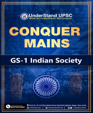 Under Stand UPSC Conquer Mains GS 1 Indian Society English Medium B/W ...
