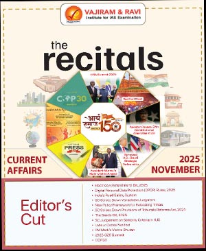 The Recitals Monthly Current Affairs November 2025 English Medium