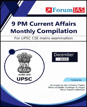 Forum IAS 9 Pm December Monthly Magazine 2025 English Medium