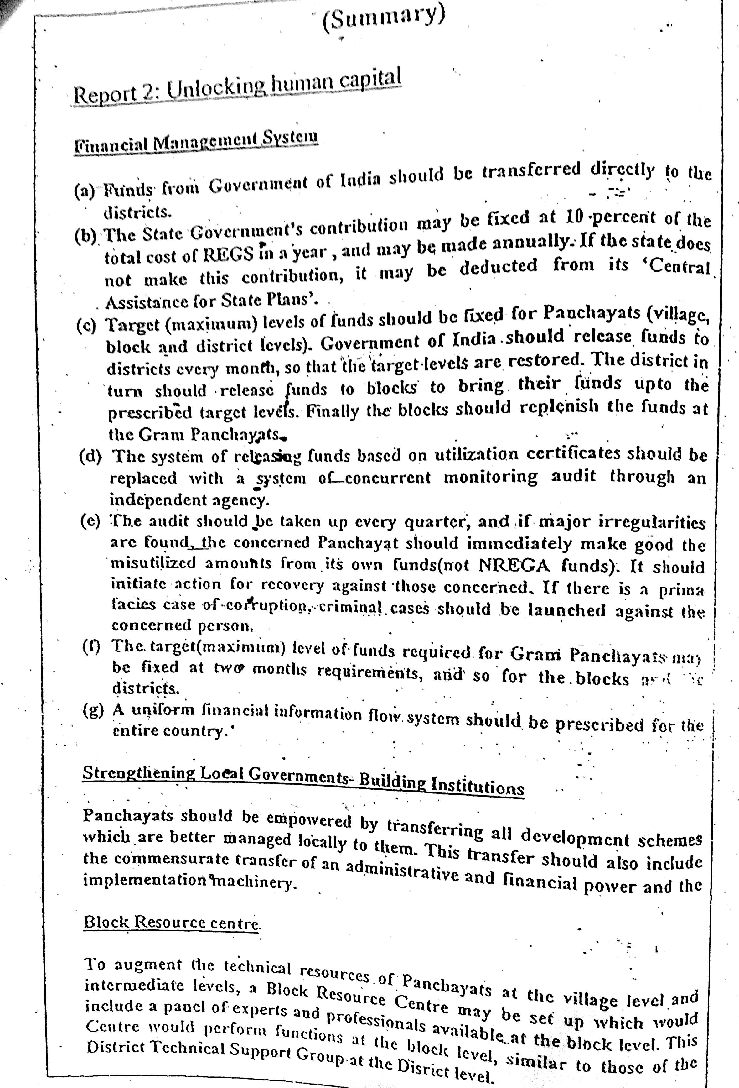 SYNERGY IAS ARC REPORT SUMMARY PRINTED NOTES 2017 Notes India
