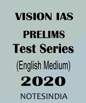 Vision IAS Prelims Test Series 2020 - English Medium
