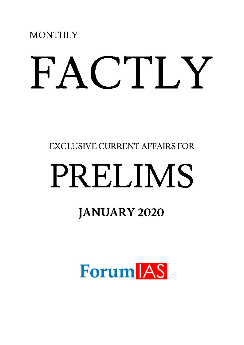 Forum Ias – Monthly Prelims Factly – Current Affairs January 2020 Notesindia