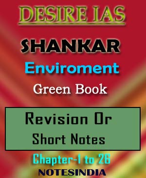 Desire IAS-Shankar Environment-Green Book-Revision Short Printed Notes