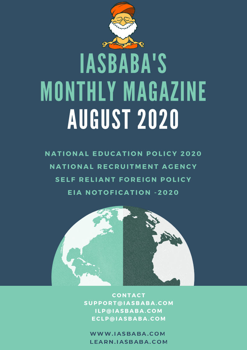 IAS BAbA - Monthly Magazine August - Current Affairs 2020 - Notesindia