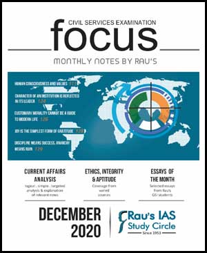 Focus Monthly Magazine December 2020 By Rau's IAS - English Medium - NotesIndia