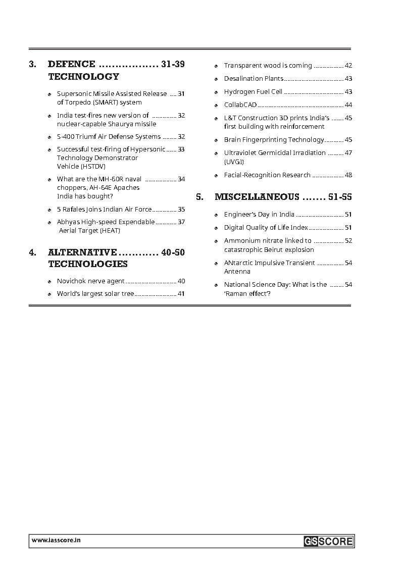 GS Score Prelims Sampoorna Current Affairs Science & Technology