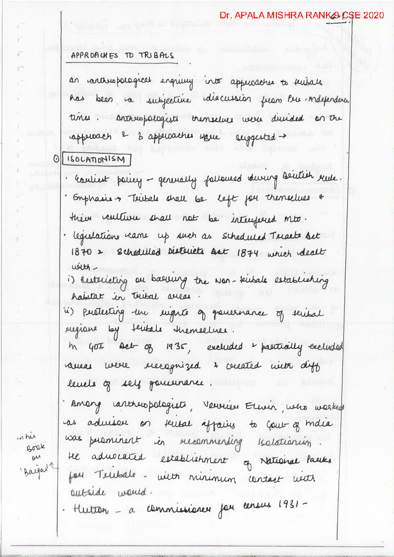AnthropologyHandwritten Notes By Dr.Apala MishraRank9 CSE 2020