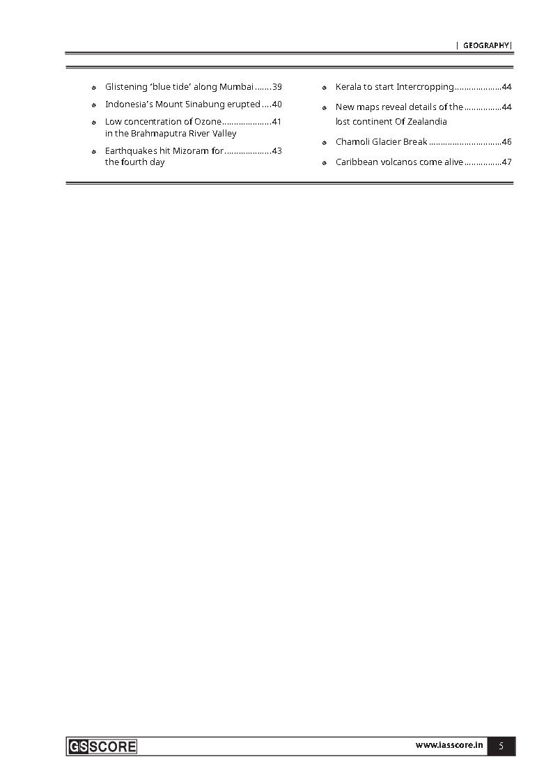GS ScorePrelims Sampoorna Current AffairsGeographyYearly Compilation