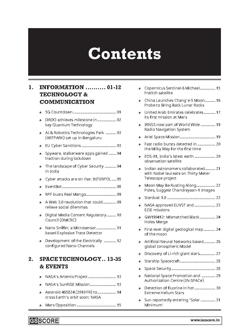 GS ScorePrelims Sampoorna Current AffairScience & TechnologyYearly