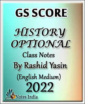 Gs Score-History Optional By Rashid Yasin-Class Notes 2022-English ...