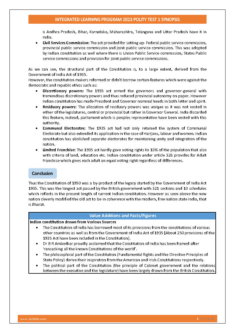 Ias Baba - General Studies - Mains ILP Test Series 01 To 10 - Questions ...
