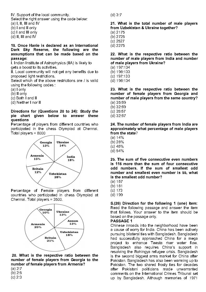 Shankar Ias - CAST Test Series 01-05 - Question With Solutions ...
