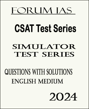 Forum Ias - CSAT - Simulator Test Series 2024 - English Medium - Notesindia